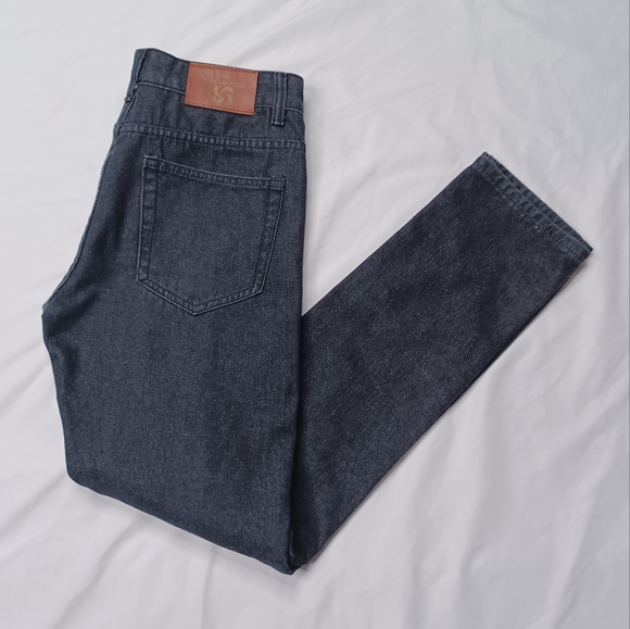 Regal Exchange Men's Size 32 Black Straight Leg Denim Moto Jean's - Picture 9 of 12